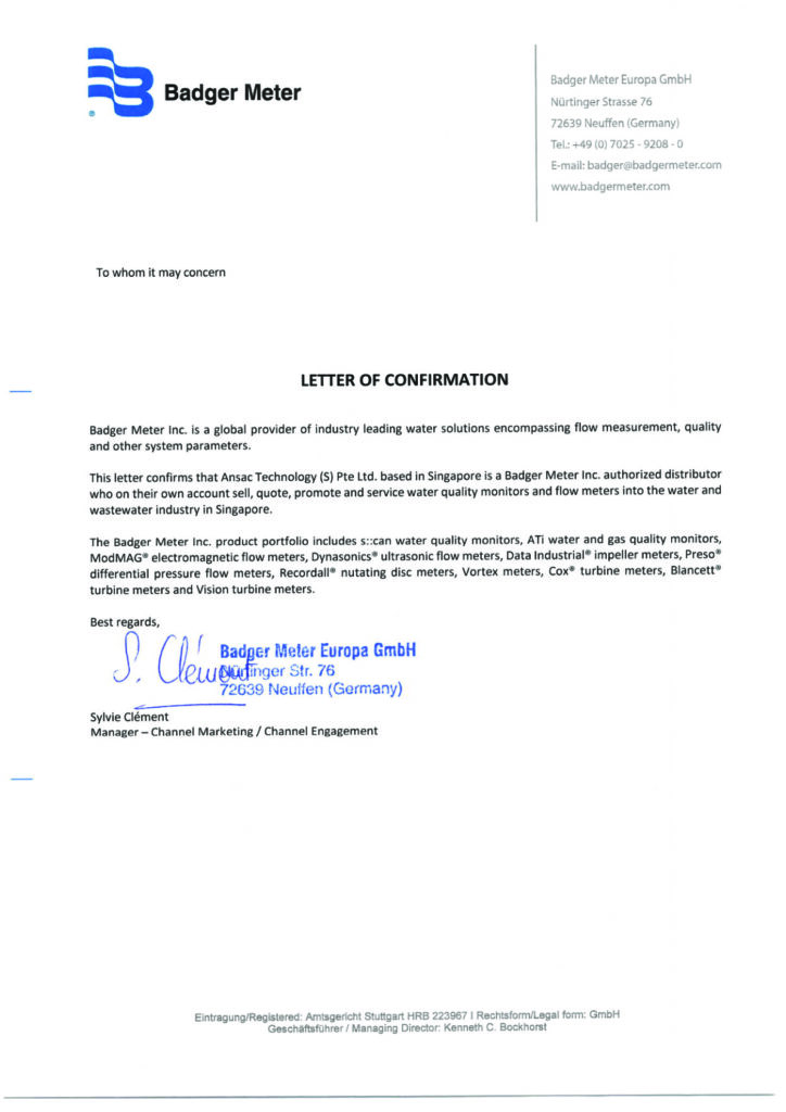Badger Meter Authorised Distributor