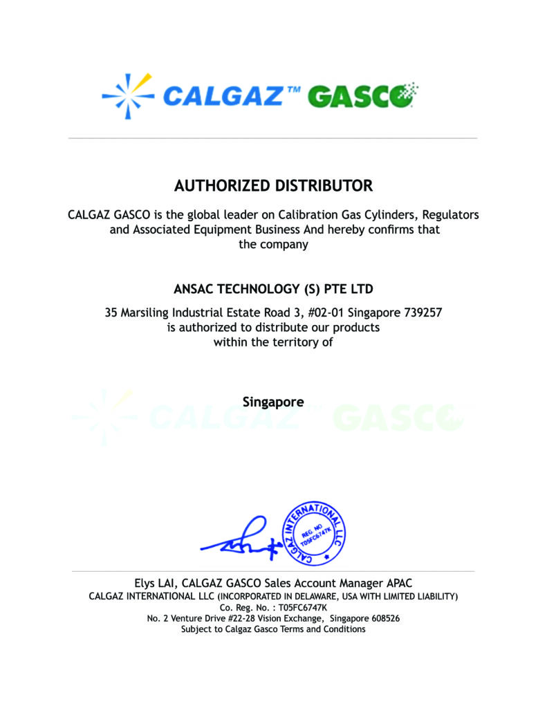 Calgaz™ Authorised Distributor