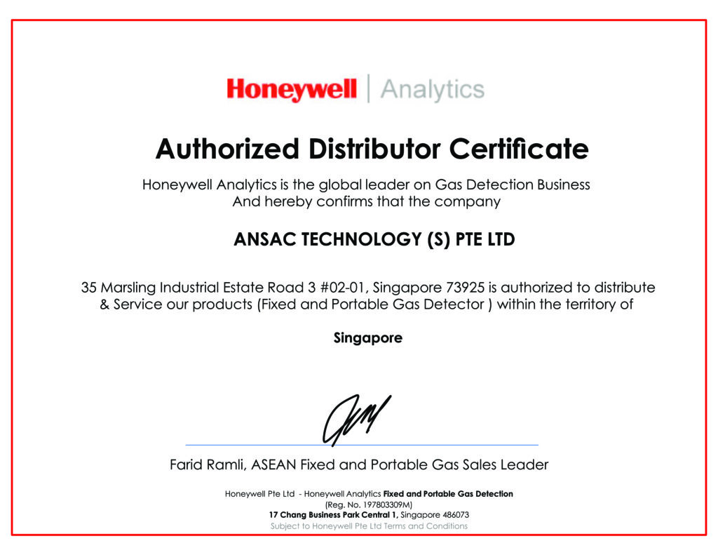 Honeywell Analytics Authorised Distributor