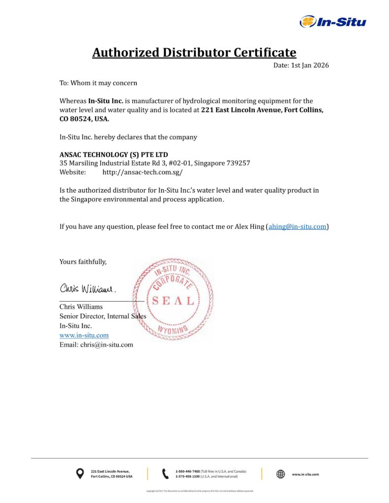 In-Situ Authorised Distributor